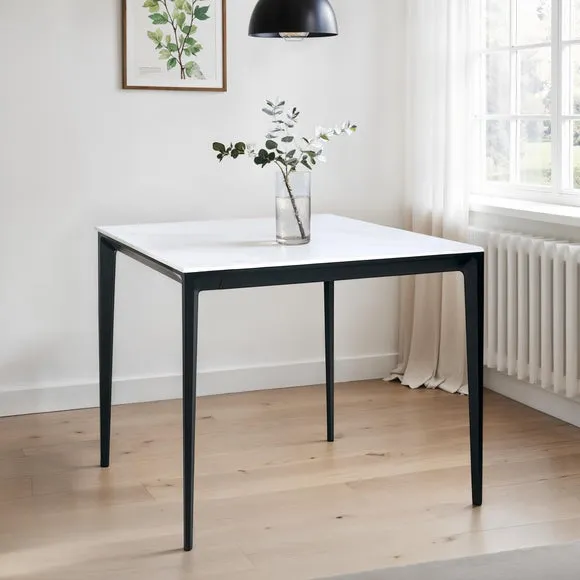 Miami 4 Seater Square Dining Table, Stone