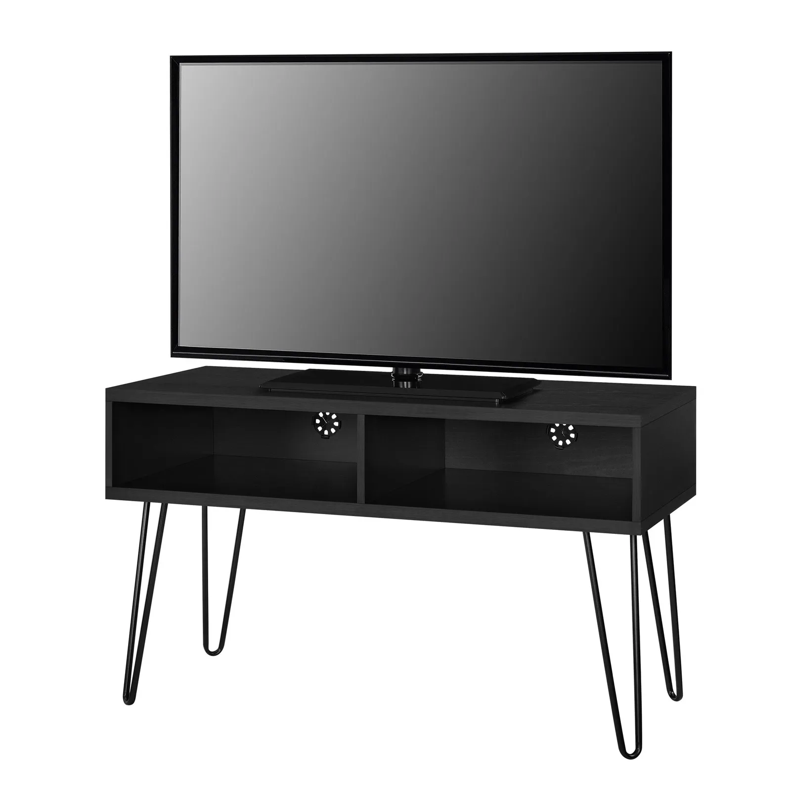 Owen Retro Hairpin TV Unit Black