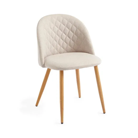 Astrid Dining Chair, Natural Fabric 6