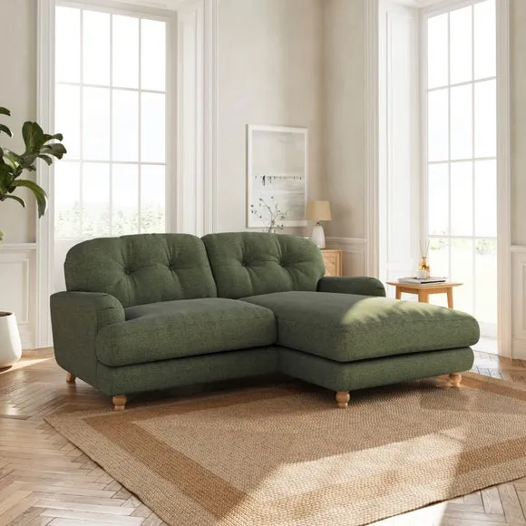 Martha Corner Chaise Chenille Soft Texture Sofa