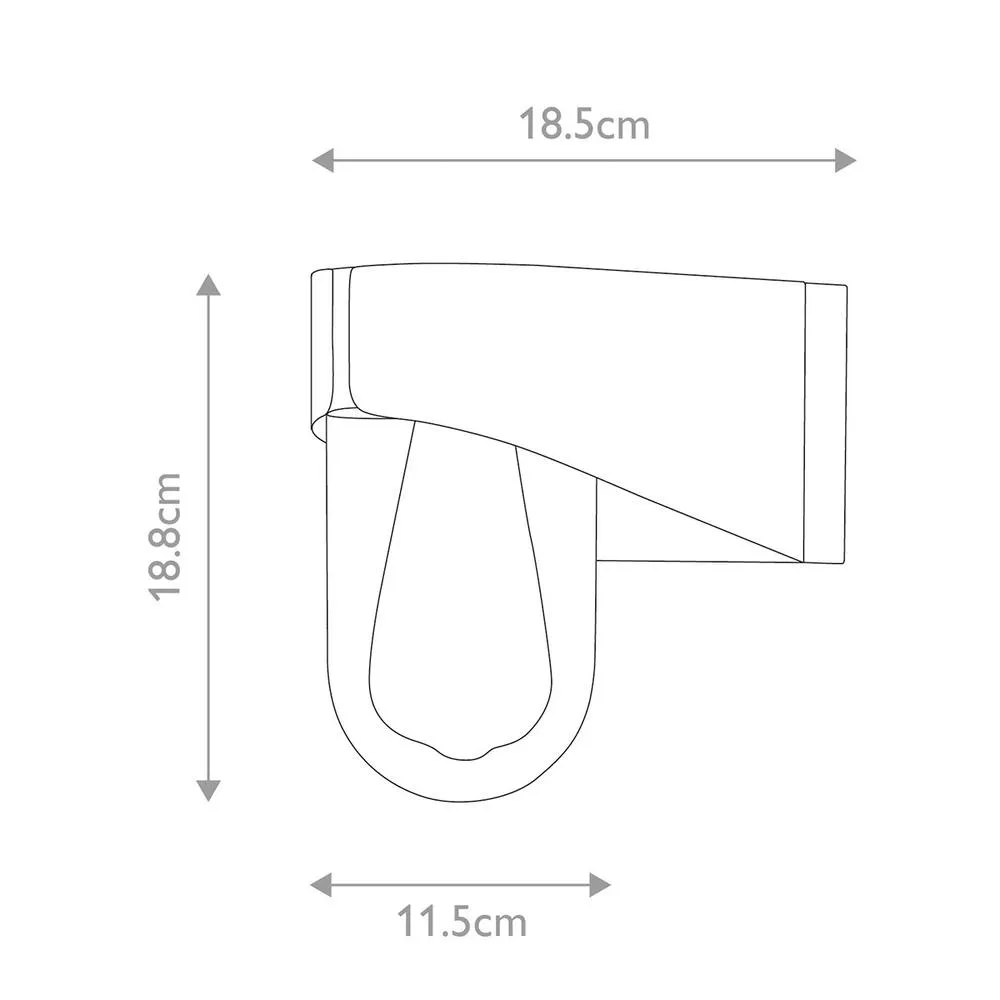 Netlighting Porto Outdoor Wall Lamp Grey IP44 5