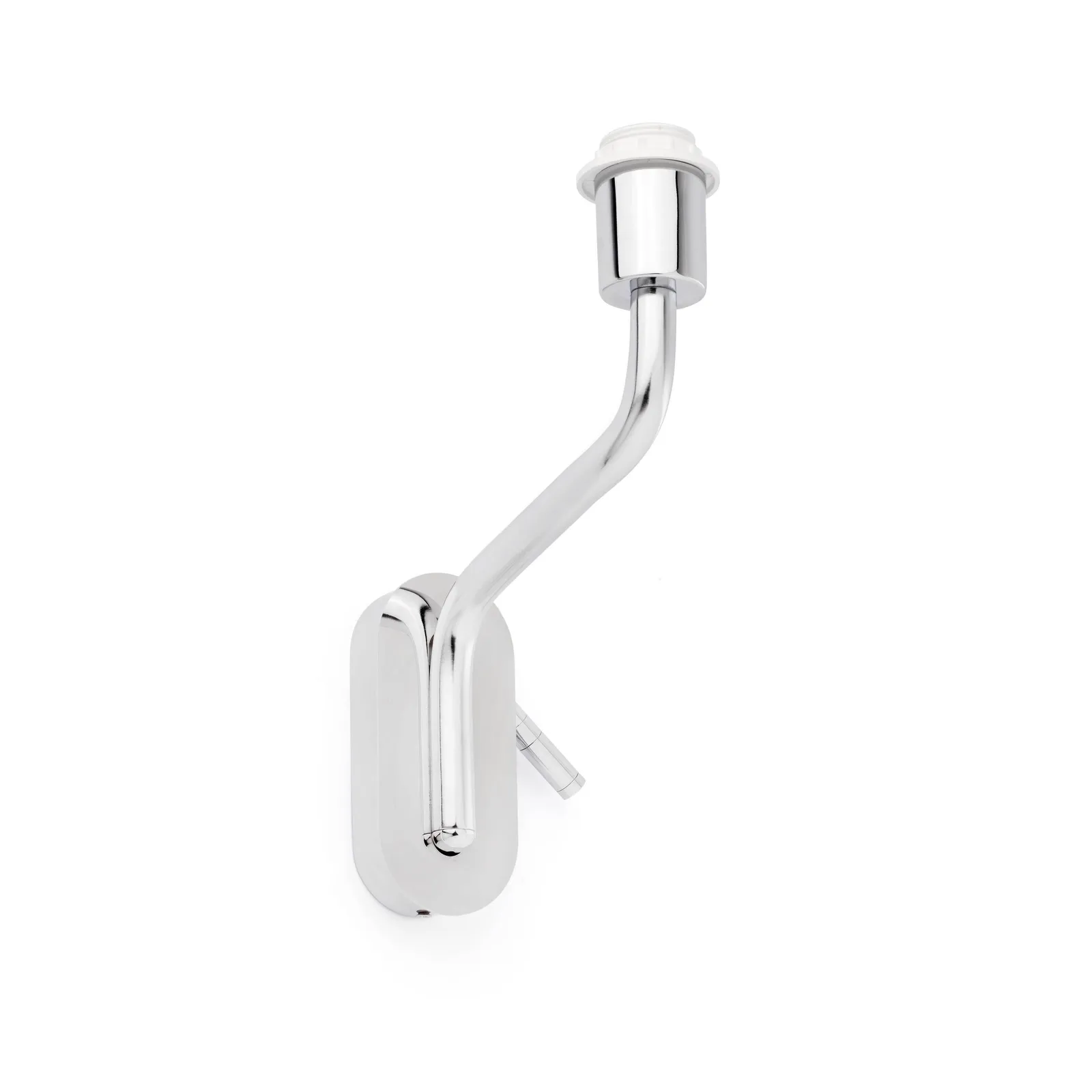 Netlighting Eterna 1 Light Indoor Wall Reading Light Chrome Shade Not Included E27 in Grey