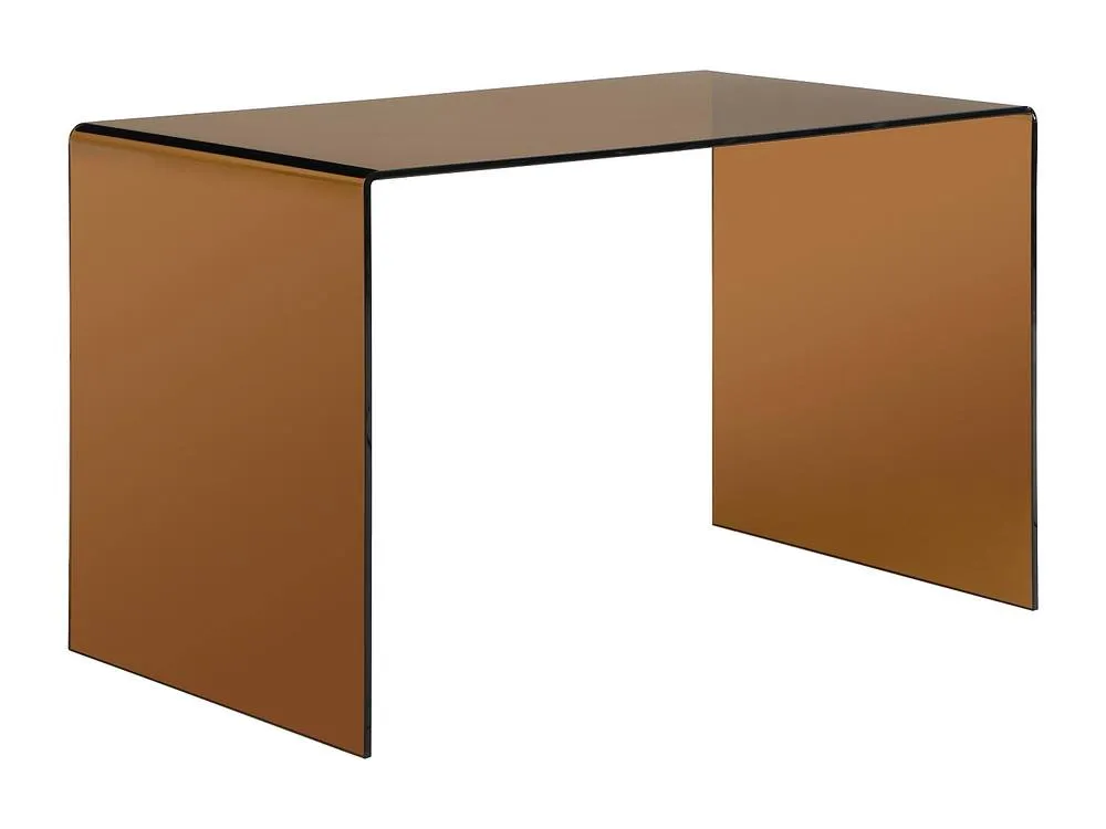 Vente-unique Desk - Toughened Glass - Brown - ELSTRON in Clear 4