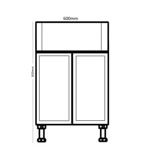 Wickes Winsford Dust Grey Slimline Depth Vanity Unit - 600mm 2