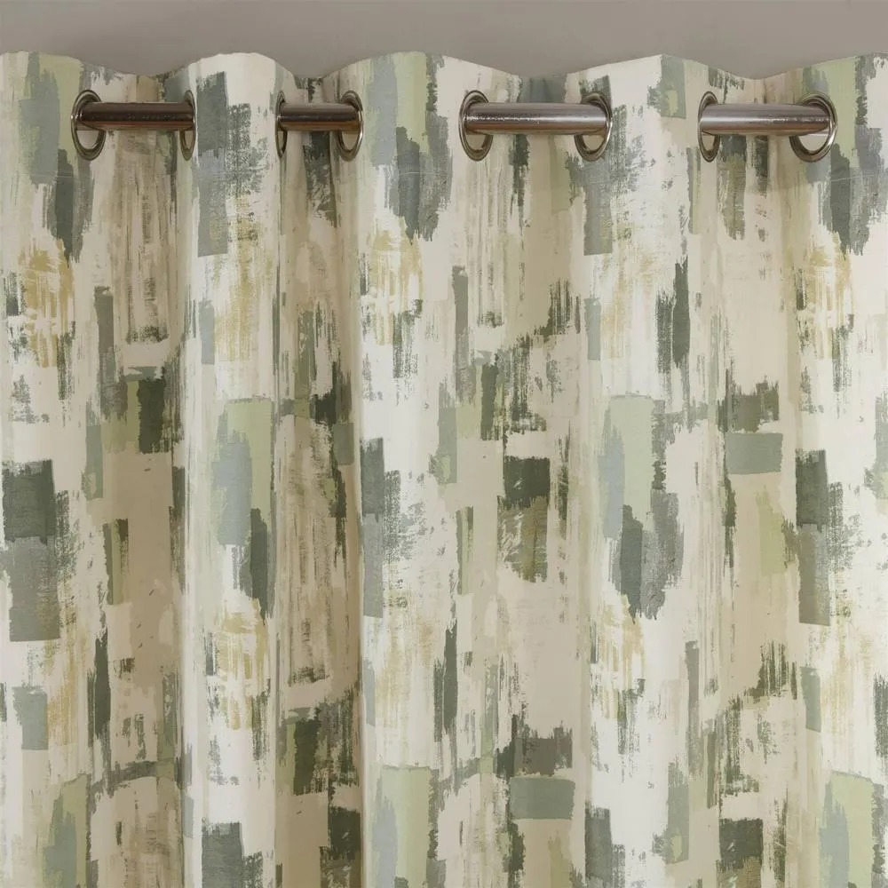 Sundour Bamford Eyelet Curtains in Green 2