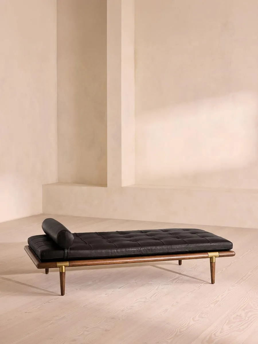 Theodore Daybed, Leather, Black