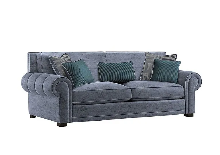 Ambassador Large 3 Seater Classic Back Sofa - Anthracite