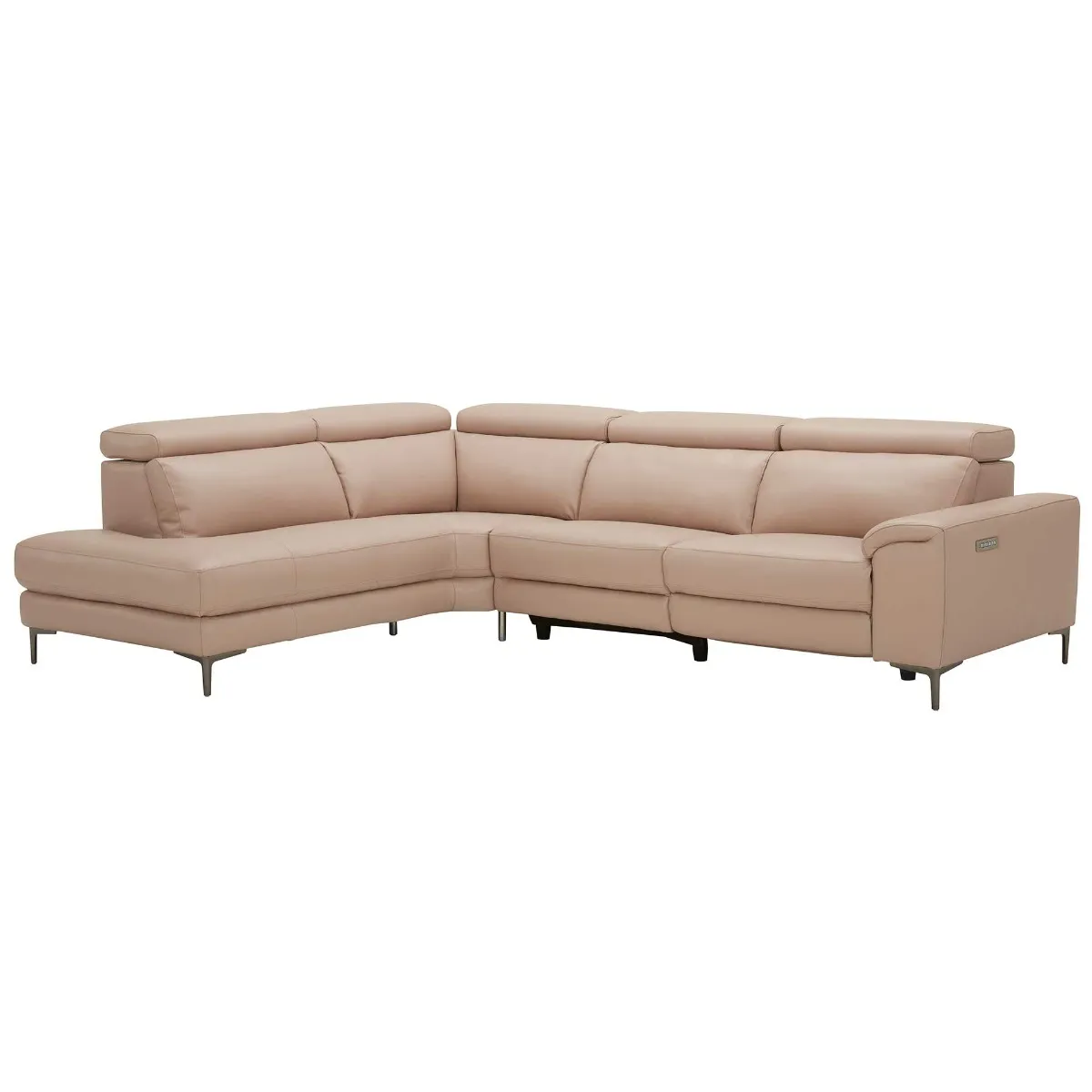 Cavalli Left Hand Facing Corner Sofa, Oslo Pink O7035