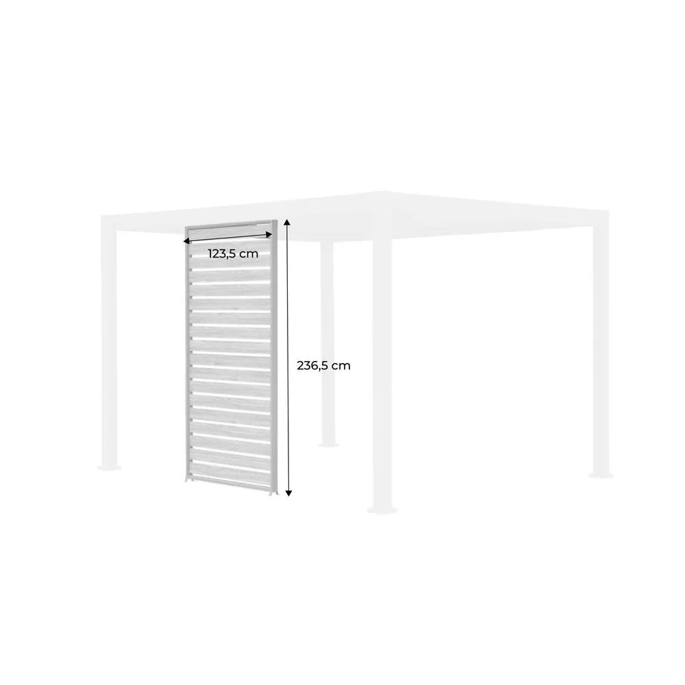 sweeek Louver panel aluminium 130 cm for Triomphe pergola 4x3m in Dark Grey 4