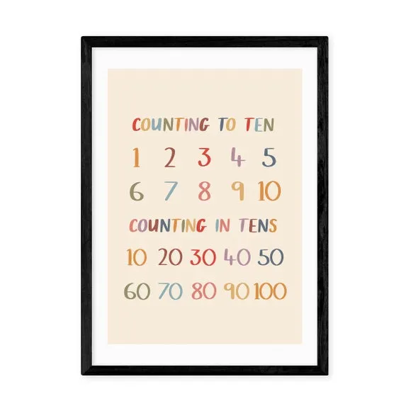 East End Prints Colourful Counting to Ten Print 2