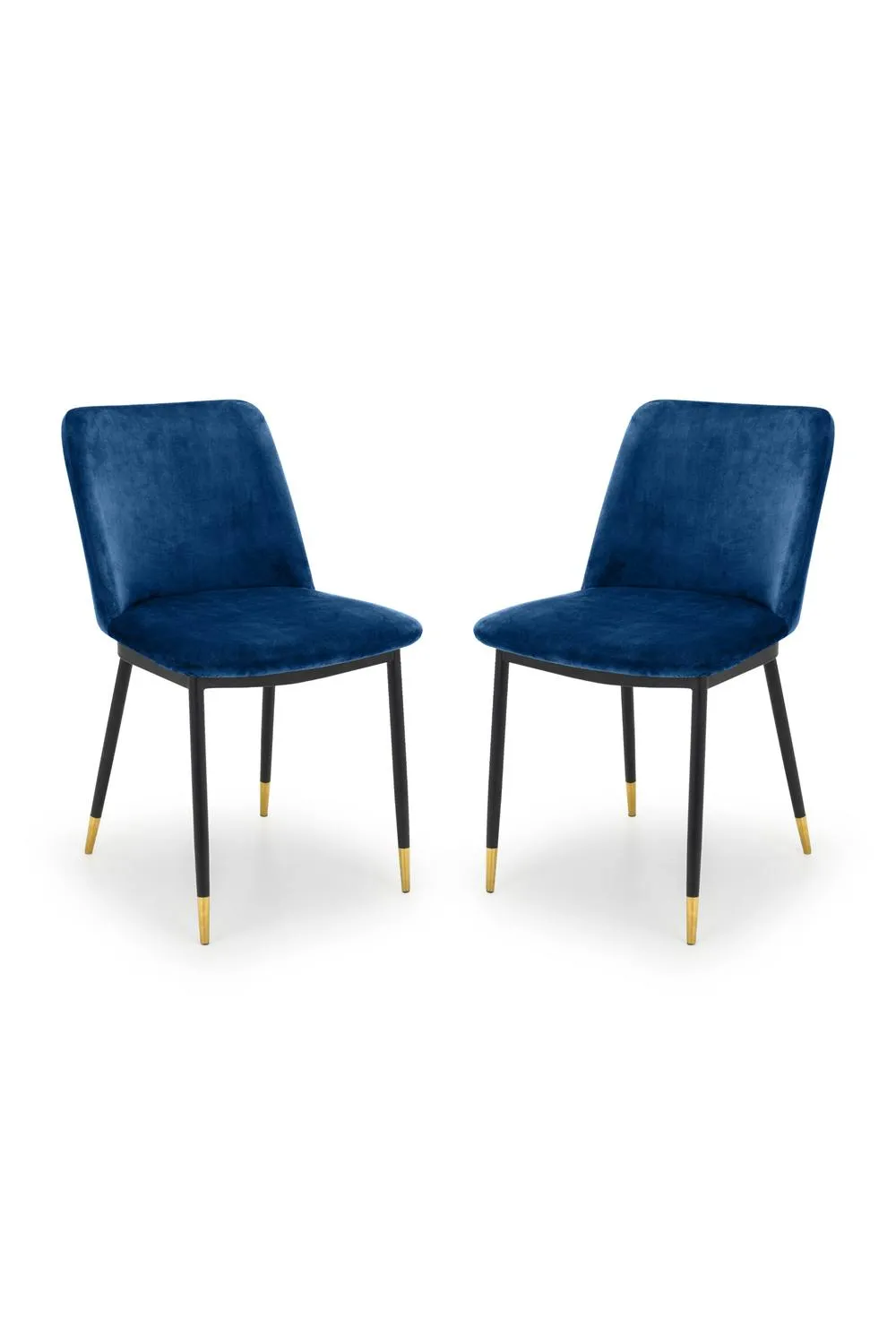 Julian Bowen Delaunay Upholstered Dining Chair (Set of 2) in Blue 4