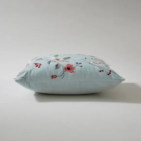 Country Birds Velour Cushion 4
