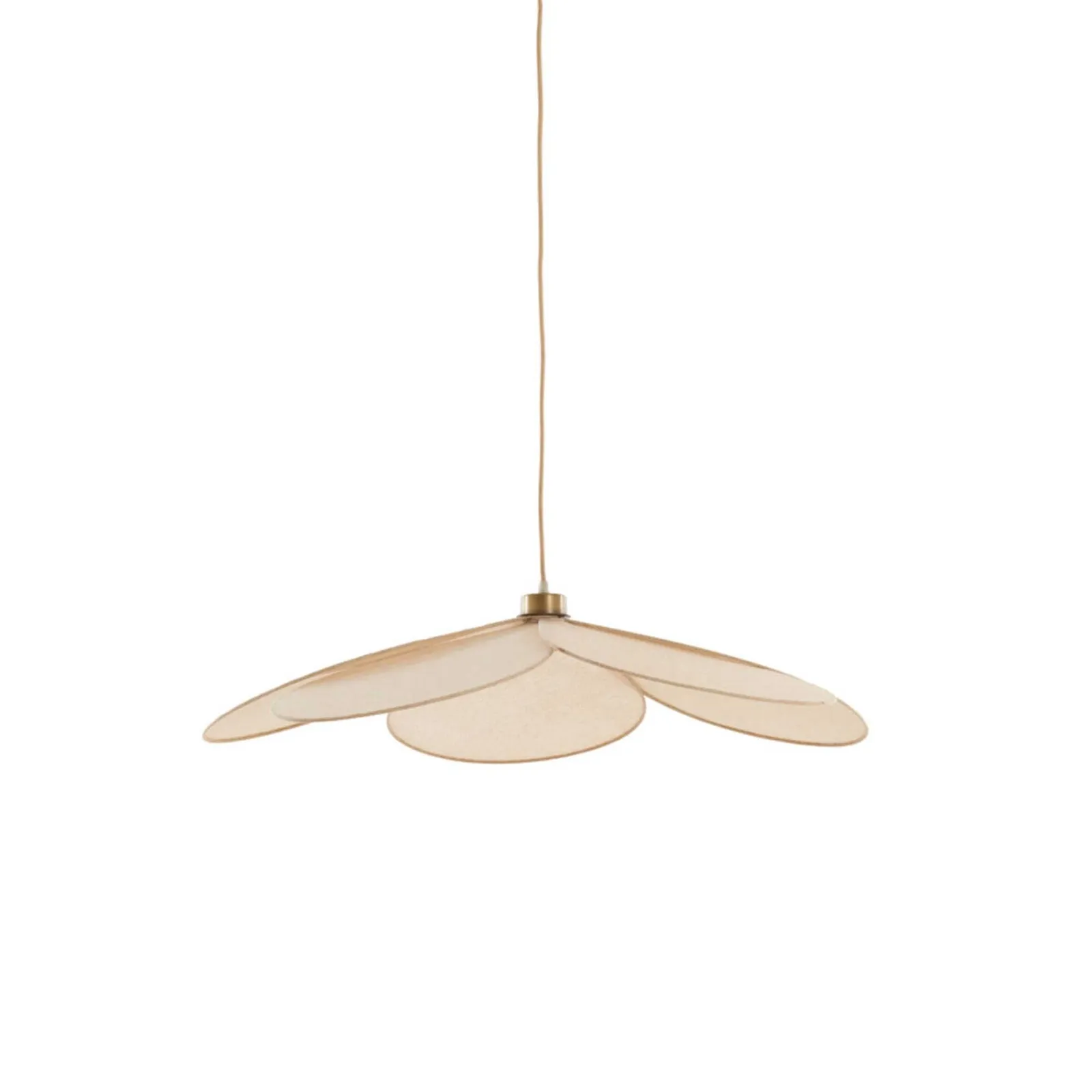 Fabric Petal Pendant Light, Neutral | Barker & Stonehouse