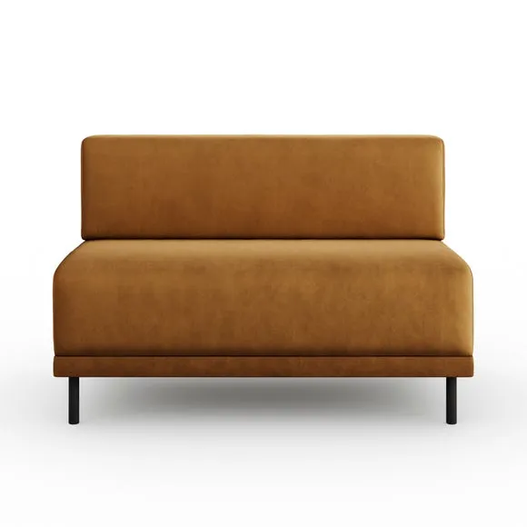 Mae Long Dining Bench, Matte Plush Velvet 5