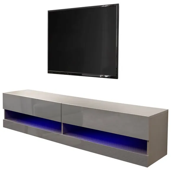 RETURN - Galicia LED Extra Wide Floating Wall TV Unit for TVs up to 80" 6
