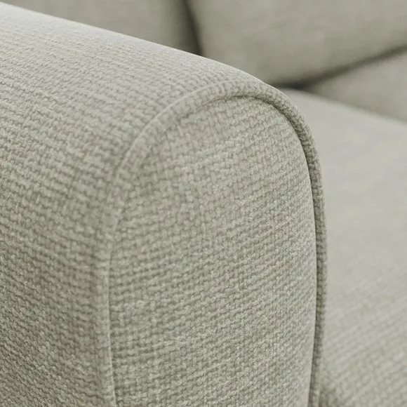 Blake Curved Arm Chunky Chenille Corner Chaise Sofa 5