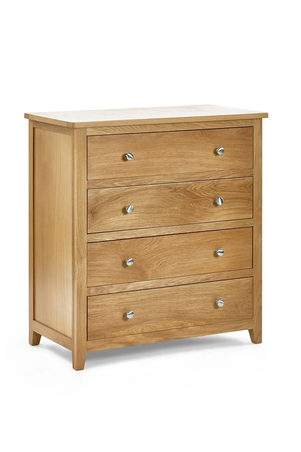 Julian Bowen Mallory 4 Drawer Chest in Light Oak 3