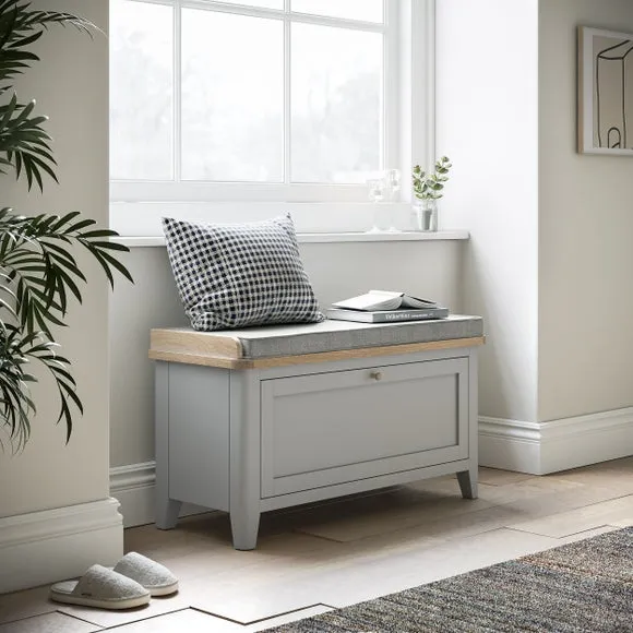 Bromley II Storage Bench With Cushion