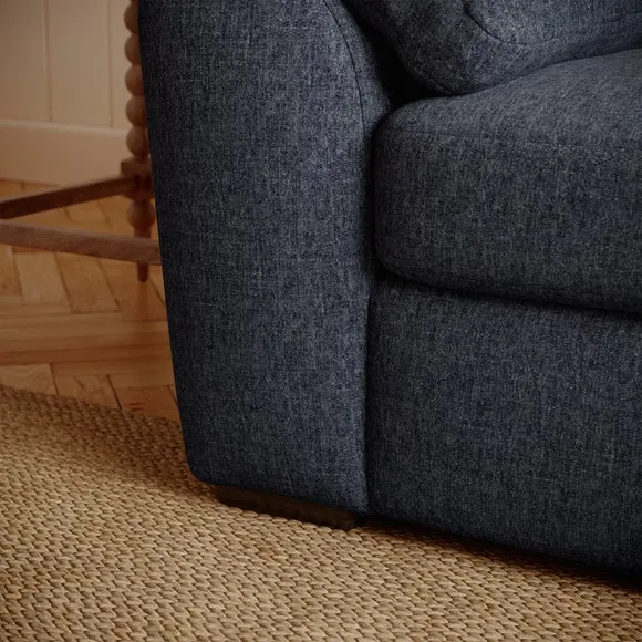 Milton Soft Chenille Corner Chaise Sofa 5