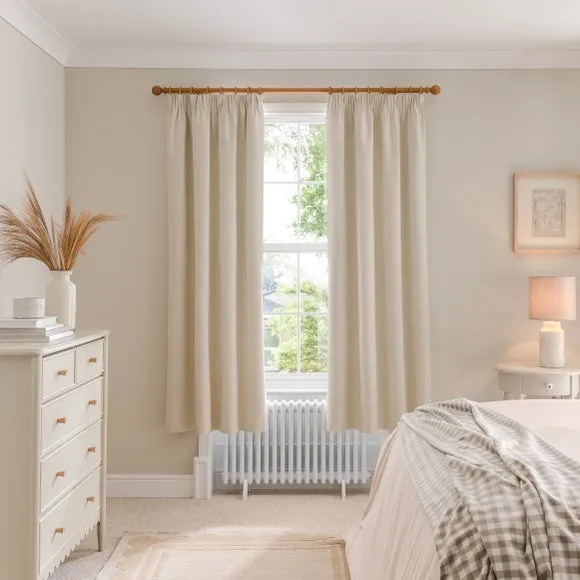 Luna Brushed Pencil Pleat Curtains (Blackout Available) 4