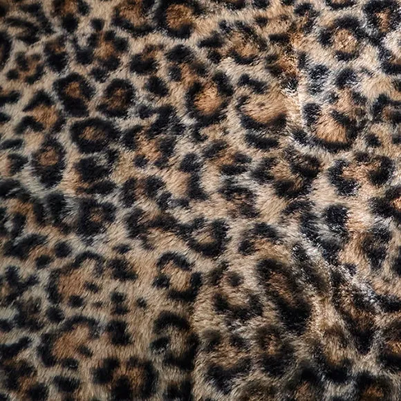 Fusion Leopard Faux Fur Square Cushion 3