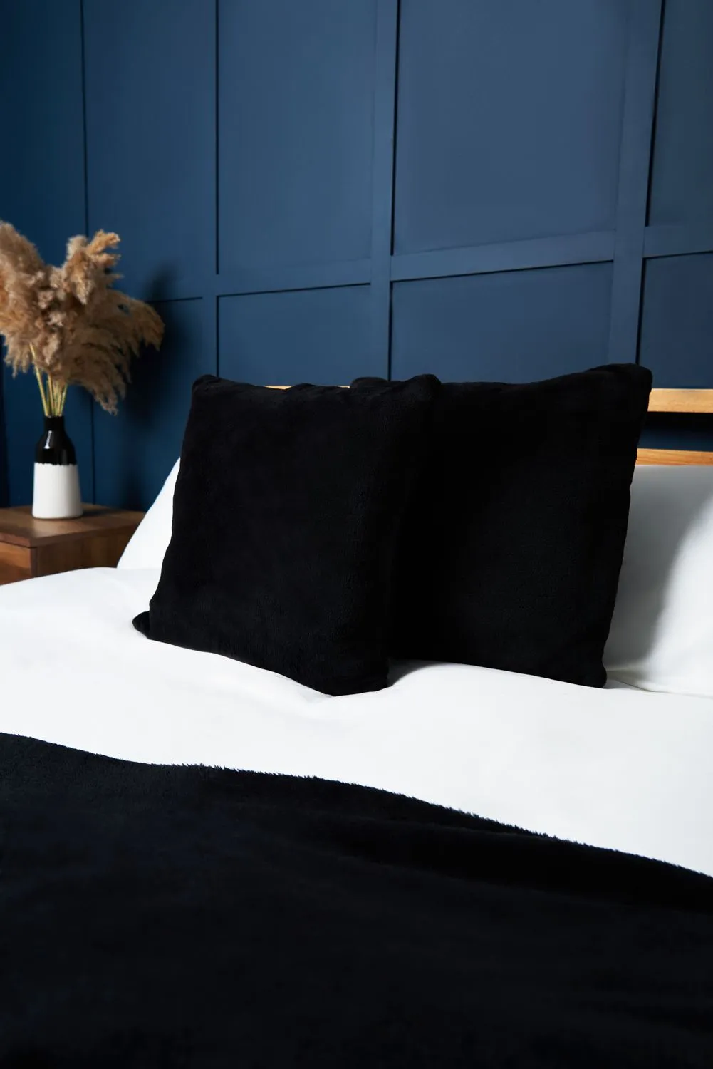 BHS Microfleece Cushion in Black