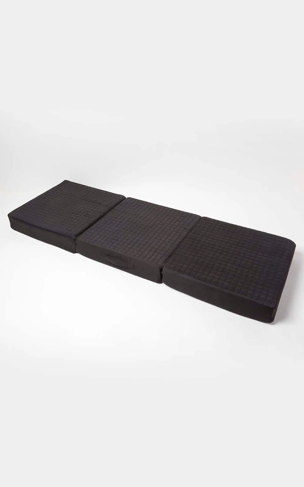 Homescapes Suede Orthopaedic Foam 3 Seater Booster Cushion in Black 3