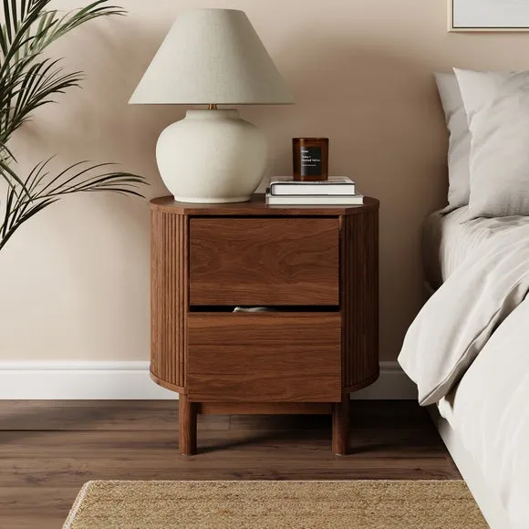 Mateo 2 Drawer Bedside Table 2