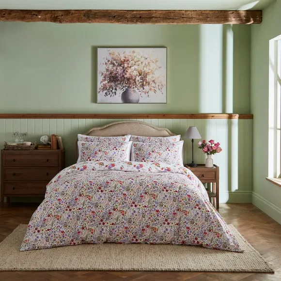 Dorma Modern Ditsy Multicoloured 100% Cotton Duvet Cover & Pillowcase Set 1