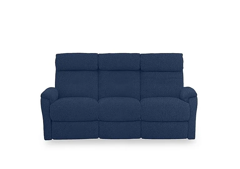 Compact Collection Titch Fabric 3 Seater Sofa - Blue