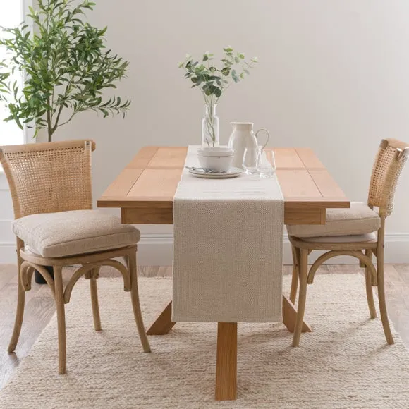 Xavi 6-8 Seater Rectangular Extendable Dining Table, Oak 4