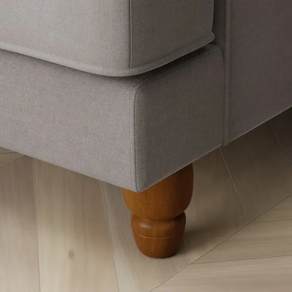 Beatrice Flatweave 3 Seater Sofa, Grey 5