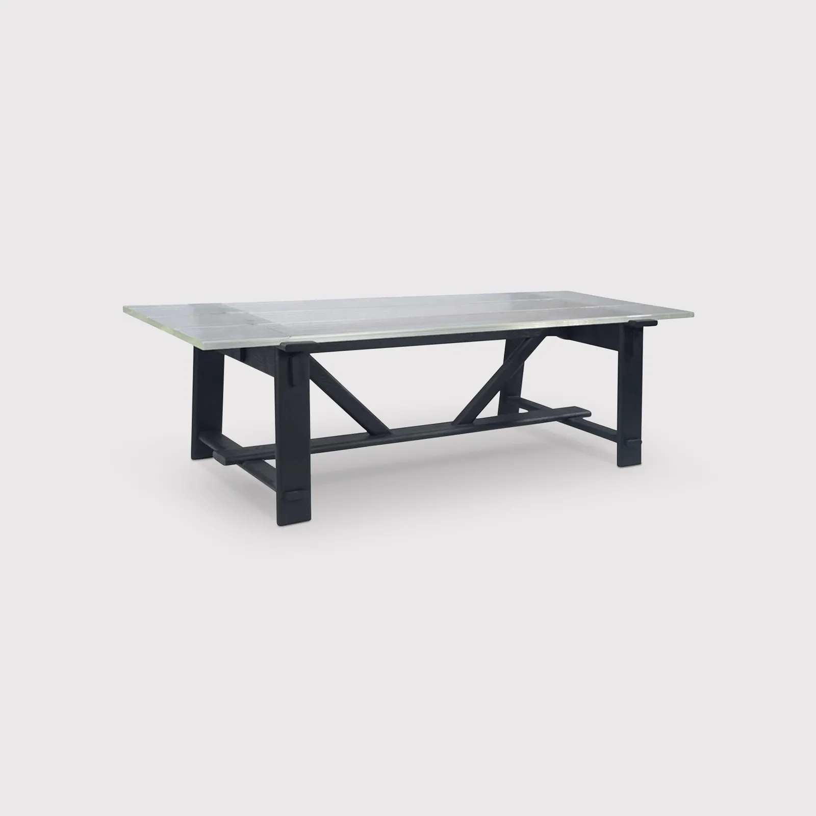 Timothy Oulton Iceberg Dining Table 260Cm, Neutral Glass | W260cm | Barker & Stonehouse