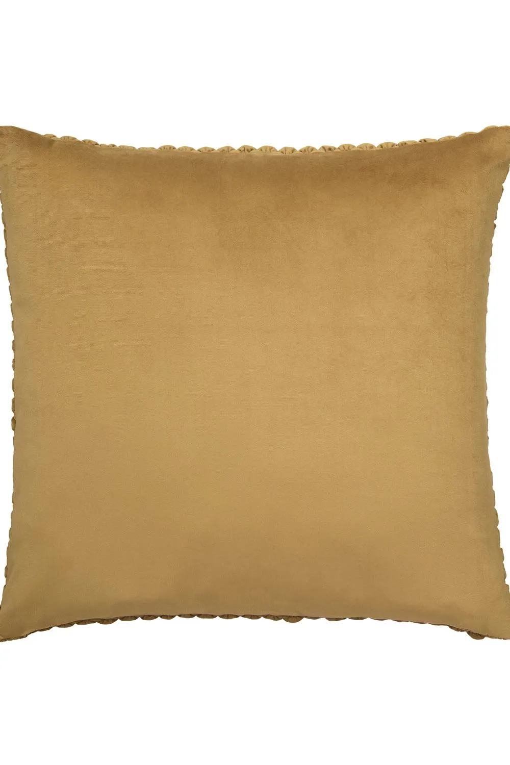 Appletree 'Bobble' Velvet Filled Cushion in Mustard 3