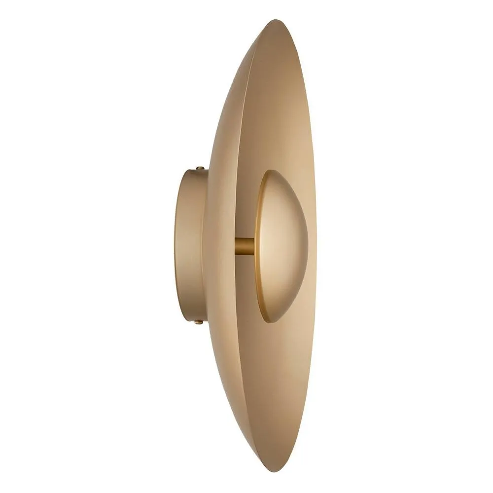 Netlighting Bolton Integrated LED Wall Lamp Gold 2170lm 3000K 5