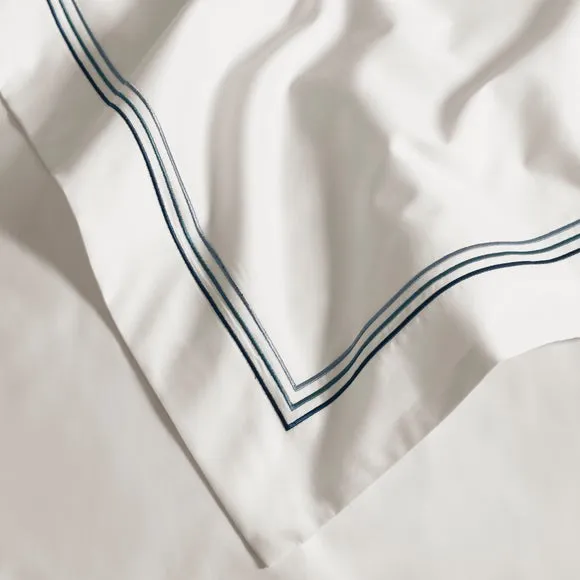 Dorma Rovello Embroidery 100% Cotton Duvet Cover & Pillowcase Set 4