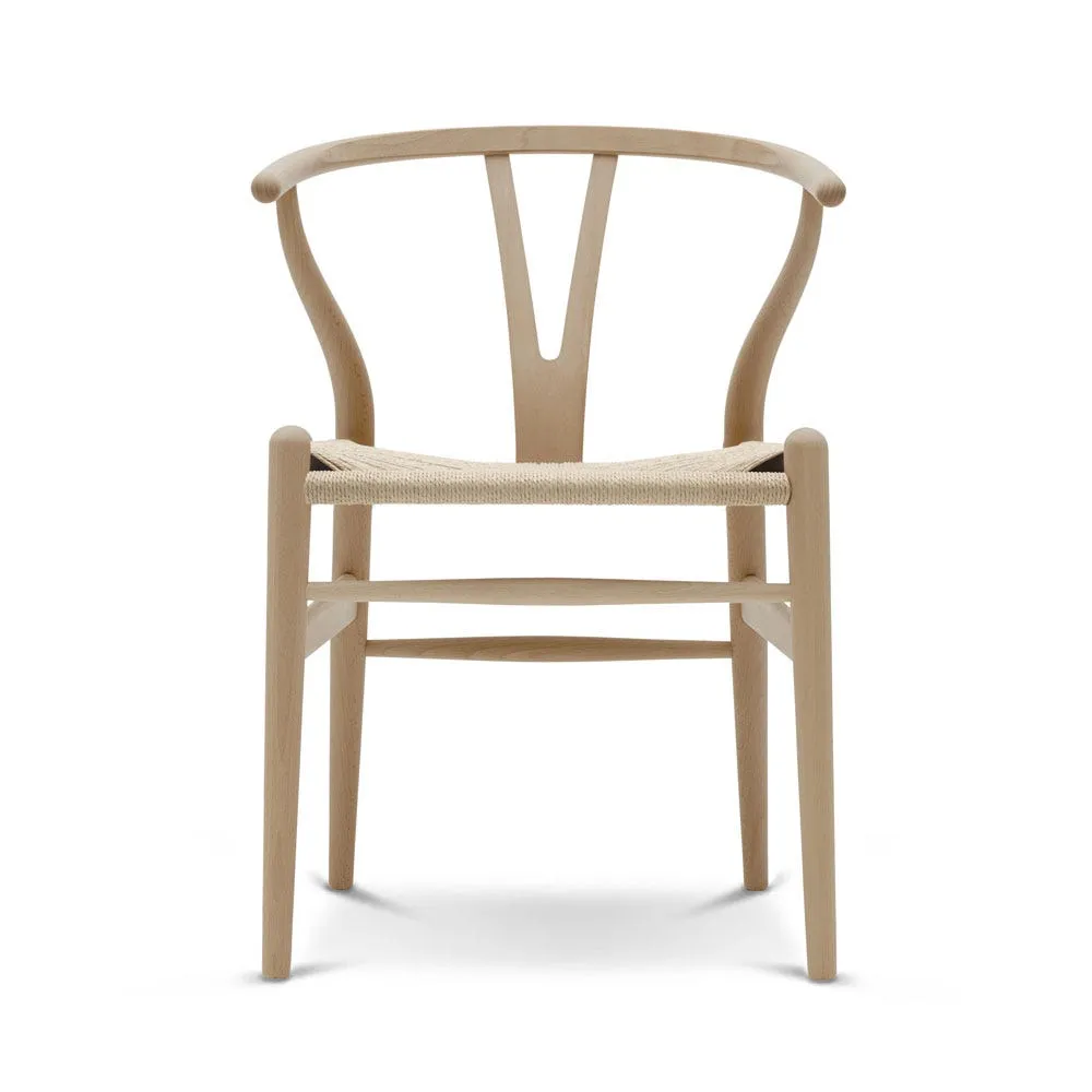 Heal's Wishbone Chair CH24 Oiled Beech Natural Paper Cord Seat 2