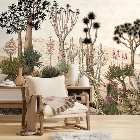 Desert Garden Wall Mural 3