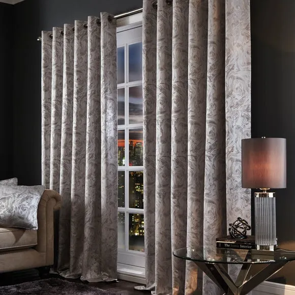 Diablo Marble Eyelet Curtains 4