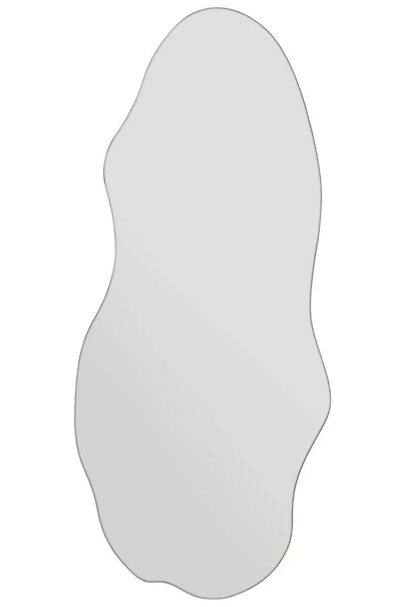 MirrorOutlet The Lacuna - Frameless Pond Wall Mirror 63" X 28" (160CM X 70CM) in Silver 3