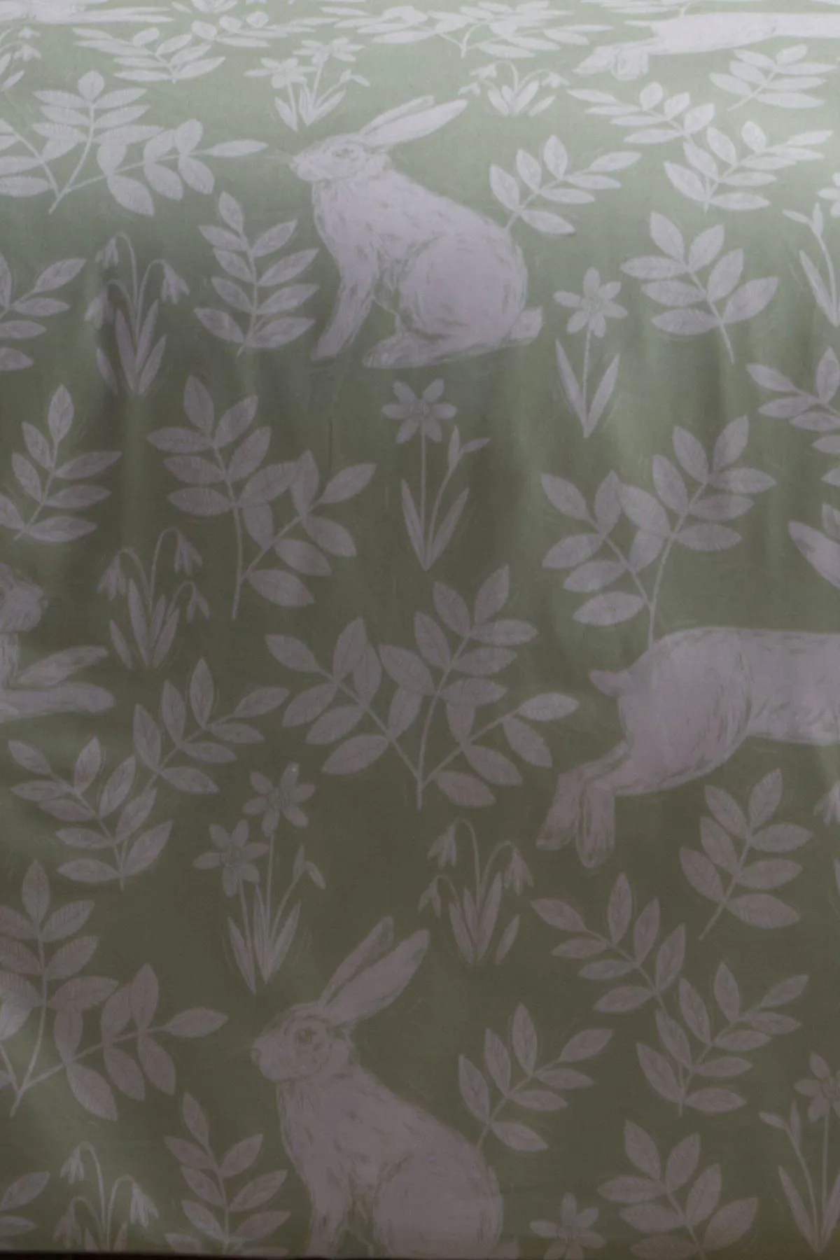 Dreams & Drapes 'Spring Rabbits' Reversible Duvet Cover Set in Green 3