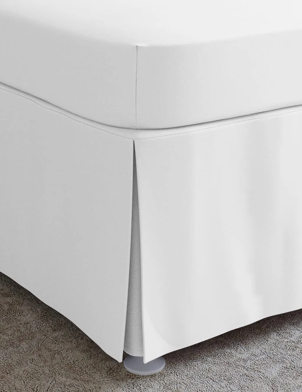 M&S Egyptian Cotton 230 Thread Count Crisp Valance Ice White