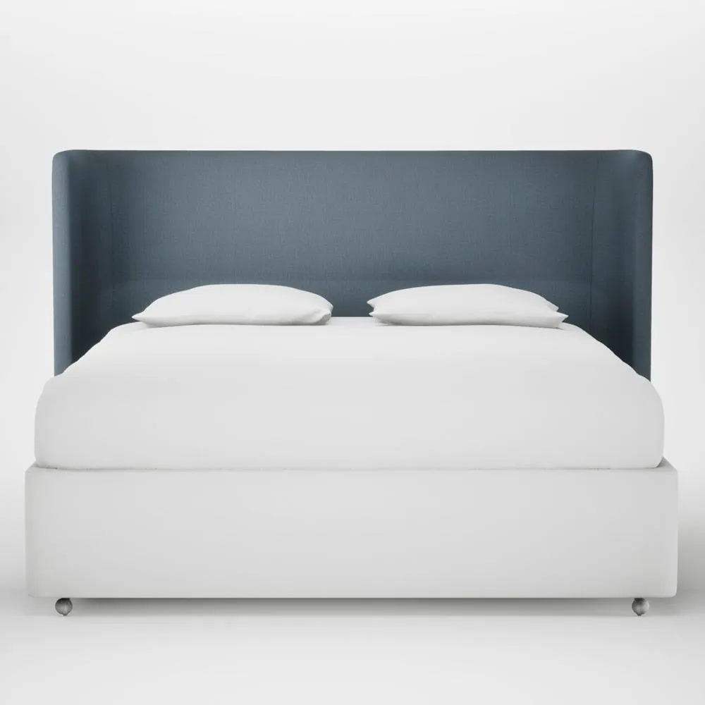 Heal's Monroe Headboard Lift Storage Super King Smart Cotton Linen Celestial 1