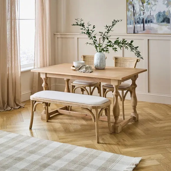 Bridget 4 Seater Compact Dining Table, Mango Wood