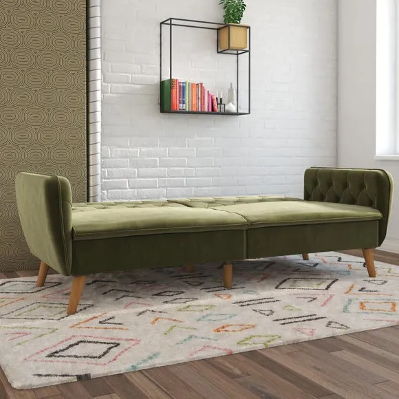 Tallulah Velvet Memory Foam Double Futon 2
