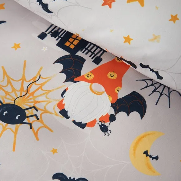 Catherine Lansfield Halloween Gnomes Duvet Cover & Pillowcase Set 3