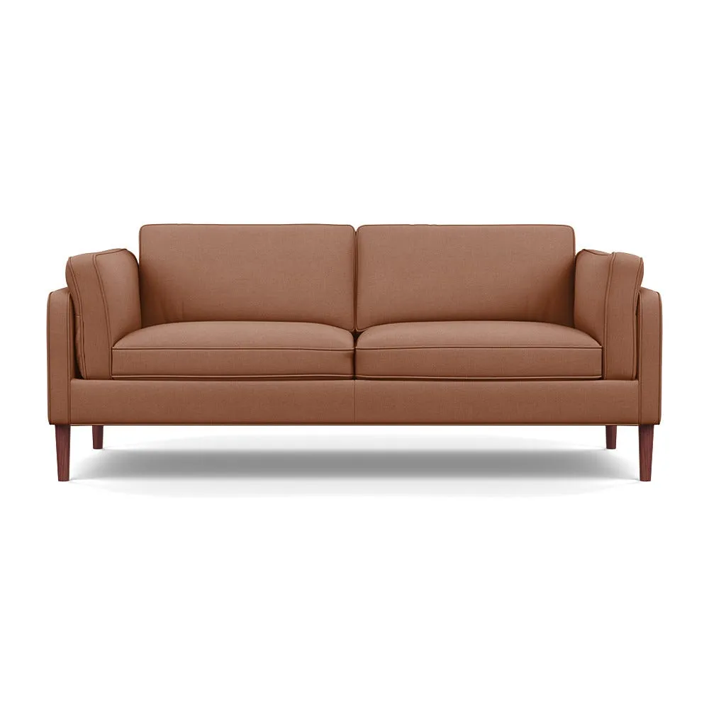 Heal's Sonno 3 Seater Siena Cotton Clay Walnut Feet 1