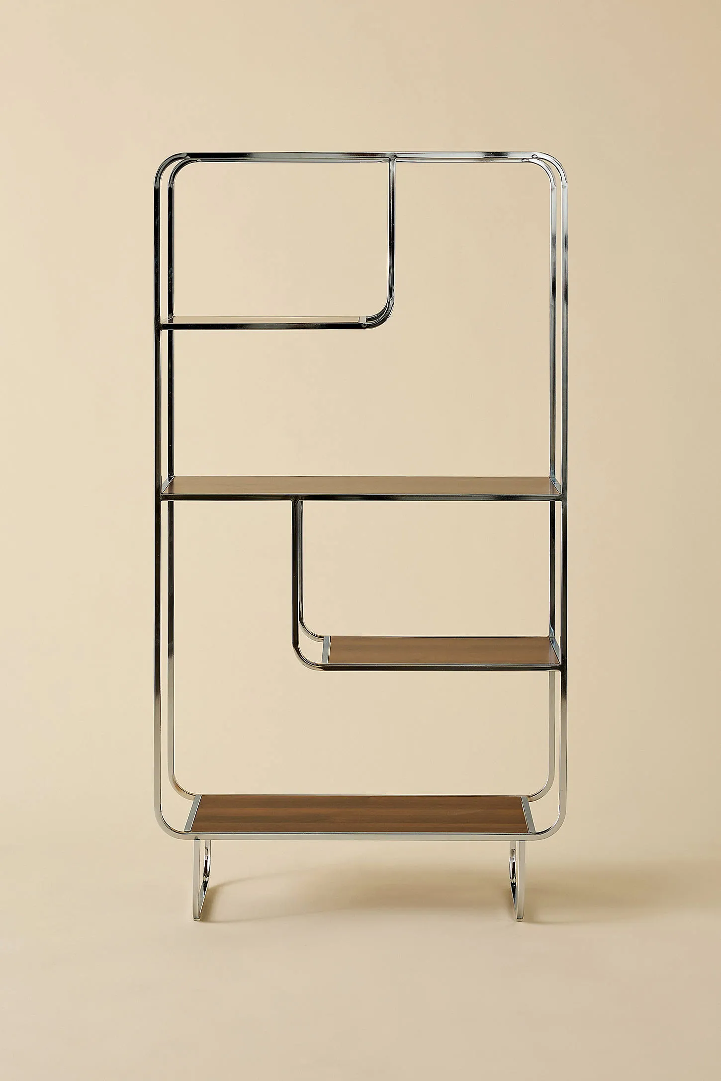Alana Chrome Bookshelf - Silver ALL 2