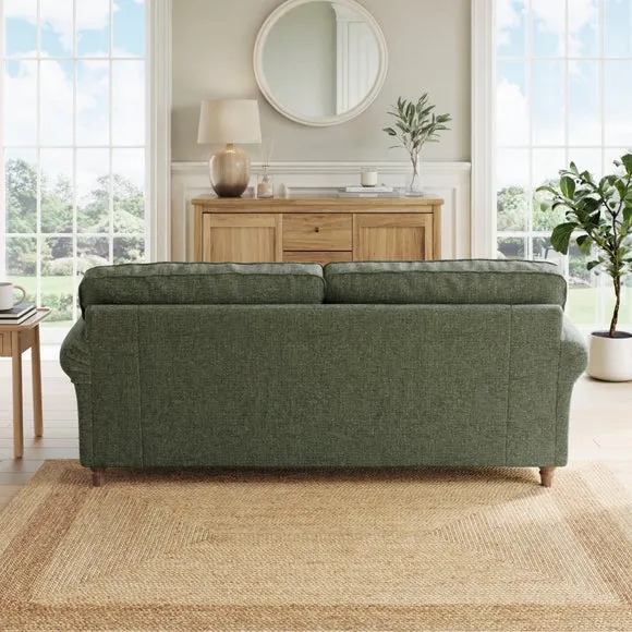 Flori Chenille Soft Texture 3 Seater Sofa 2