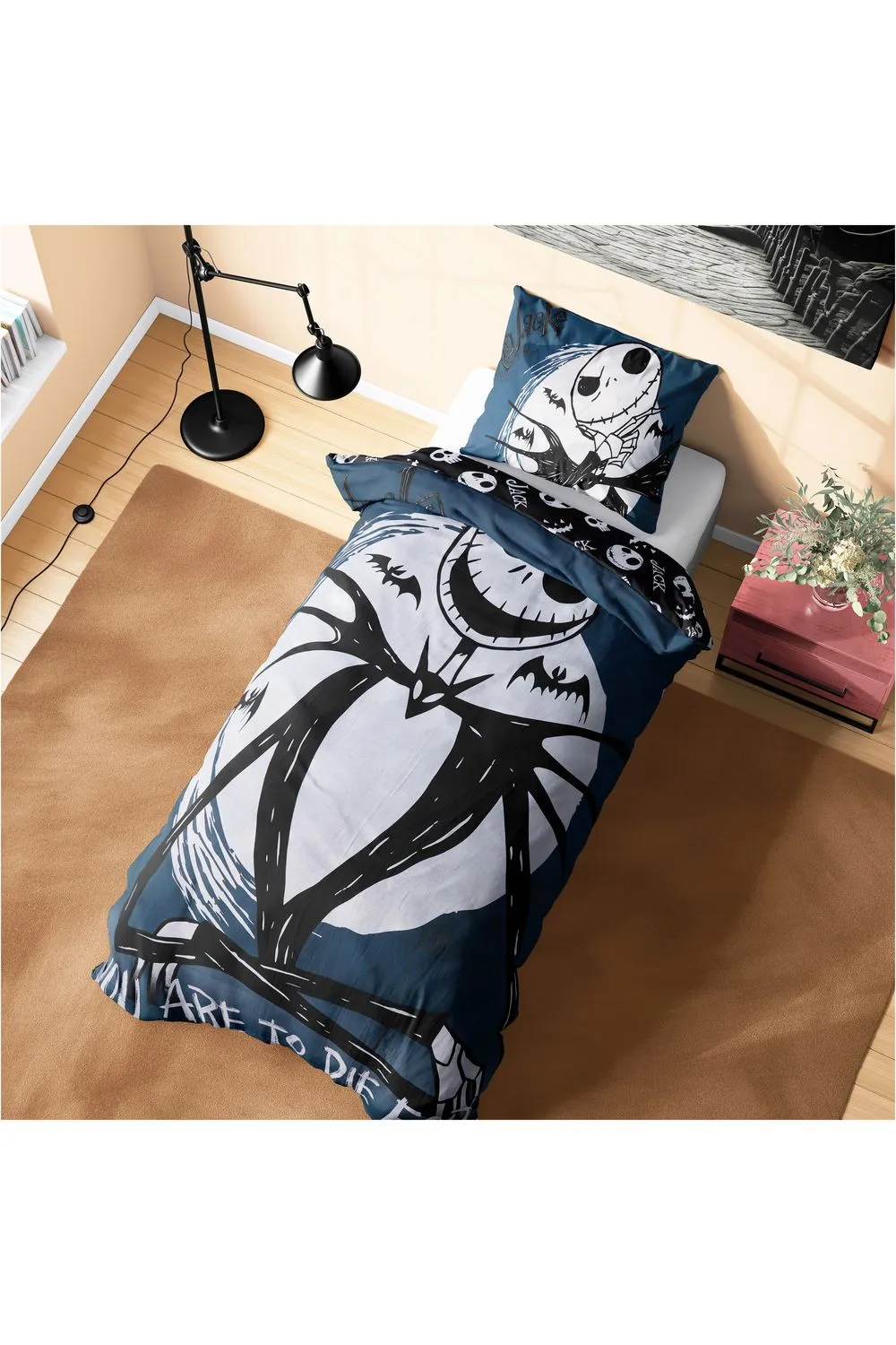 Disney The Nightmare Before Christmas Duvet Set Single in Navy